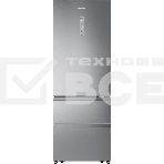 Холодильник Hisense RT641N4ACE серый, двухкамерный, 366/169, морозилка снизу, Total No Frost, фото 1