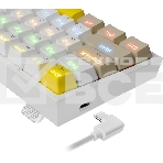 Клавиатура проводная REDRAGON Fizz RU,Rainbow,бежевый/желтый,red свитч, фото8