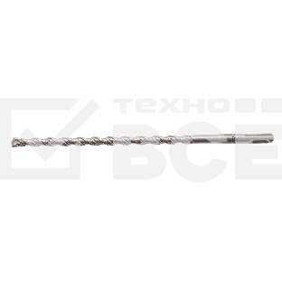 Бур по бетону Denzel двойная спираль, Cobalt W-tip, 10x260 мм, SDS PLUS