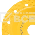 Чашка твердосплавная зачистная Denzel 125 мм, плоская, крупное зерно #8, фото9