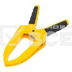 Струбцина клещеобразная Denzel удлиненная 50 х 80 мм двухкомпонентные рукоятки, фото 1