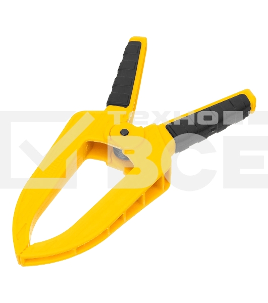 Струбцина клещеобразная Denzel удлиненная 50 х 80 мм двухкомпонентные рукоятки