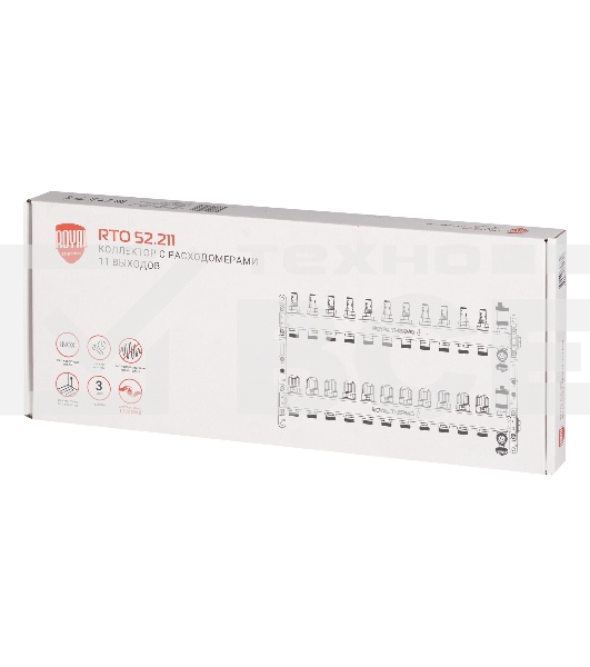 Коллектор Royal Thermo нерж. в сборе с расходомерами 1