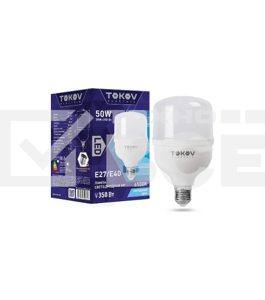 Лампа светодиодная TOKOV ELECTRIC 50Вт HP 6500К Е40/Е27 176-264В