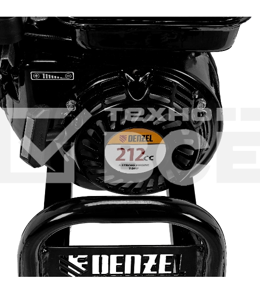 Мотоблок Denzel DPT-370X 7 л.с., диск.сцеп, шир 90 см, глуб 35 см, фрез 3х4, ВОМ, передачи 3В/1Н