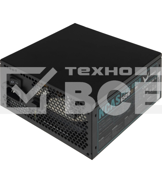 Блок питания Aerocool/Formula KCAS PLUS 650G, Gold 650Вт, 80 PLUS Gold, 120мм, черный