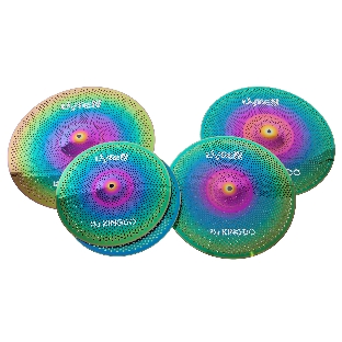 Комплект тарелок LOW VOLUME SET 14'+16'+18'+20' RAINBOW KINGDO LOW VOLUME SET 14'+16'+18'+20' RAINBOW специальный сплав, medium, звучание тихое