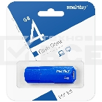 Флеш диск USB SmartBuy 4GB CLUE Blue (SB4GBCLU-BU), фото 1