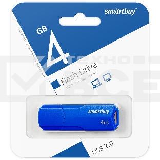 Флеш диск USB SmartBuy 4GB CLUE Blue (SB4GBCLU-BU)