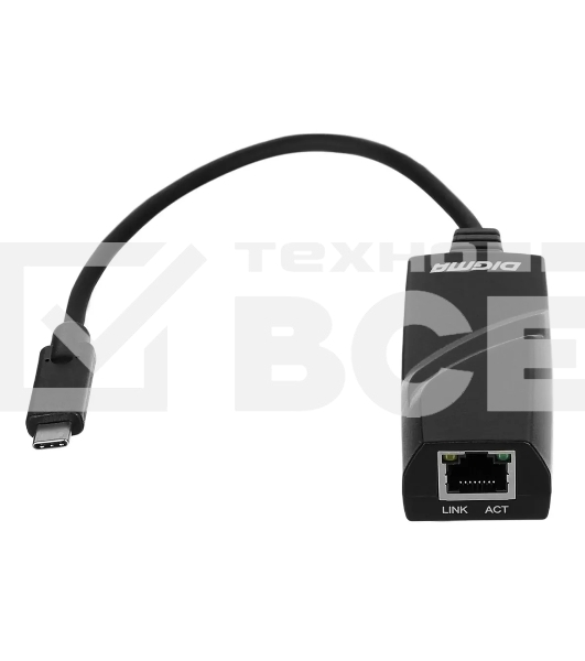 Сетевой адаптер Ethernet Digma D-USBC-LAN1000