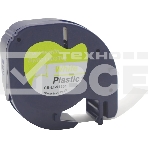 Картридж ленточный Cactus CS-LT-91201 черный шрифт, белый фон (12 мм, 4 м) для Dymo Letra Tag LT-100H, фото2