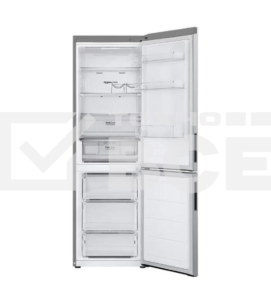Холодильник LG GC-B459ANMW серебристый двухкамерный 234/110л морозилка снизу