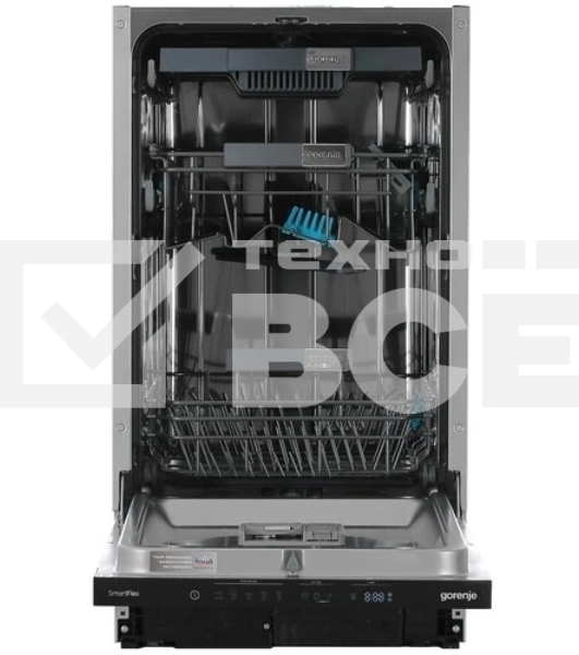 Встраиваемая посудомоечная машина Gorenje GV572D10, черный, 44.8 см, 11 компл., 44 дБ, класс A+++