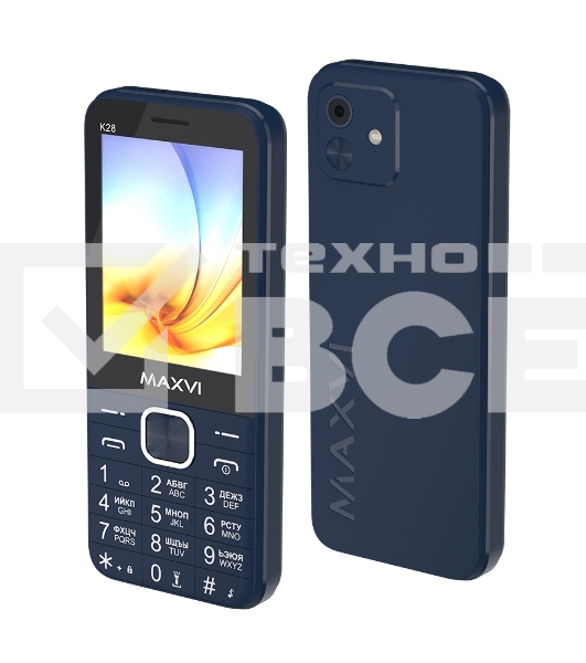 Мобильный  телефон Maxvi K28 32/32Mb синий