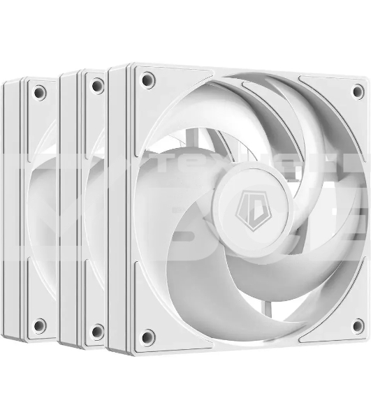 Вентилятор для корпуса ID-COOLING AS-120-W TRIO белый 120мм 2000rpm 27.2db 4-pin