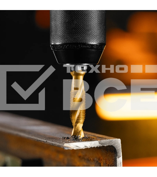 Сверло-метчик Denzel М12 х 1,25 мм, Р6М5