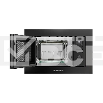 Встраиваемая микроволновая печь Kuppersberg HMW 621 B, объем 20 л, мощность 800 Вт, 5 уровней мощности, гриль, 8 автоматических программ, размораживание, кнопочное управление/утапливаемый поворотный переключатель, черный, фото2