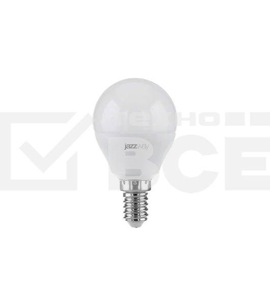 Лампа светодиодная JazzWay PLED-ECO-G45 5Вт шар 4000К белый E14 400лм 220-240В