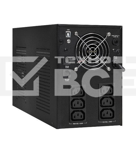 Источник бесперебойного питания ExeGate EP287659RUS SpecialPro Smart LLB-3000.LCD.AVR.C13.RJ.USB 3000VA/1800W, LCD, AVR, 6*IEC-C13, RJ45/11, USB, черный