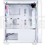 Компьютерный корпус Ginzzu CL660 mATX FAN 4*12FRGb передняя панель Решетка Белый, фото8