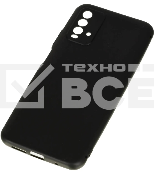 Чехол (клип-кейс) BORASCO Silicone Case, для Xiaomi Redmi 9t, черный