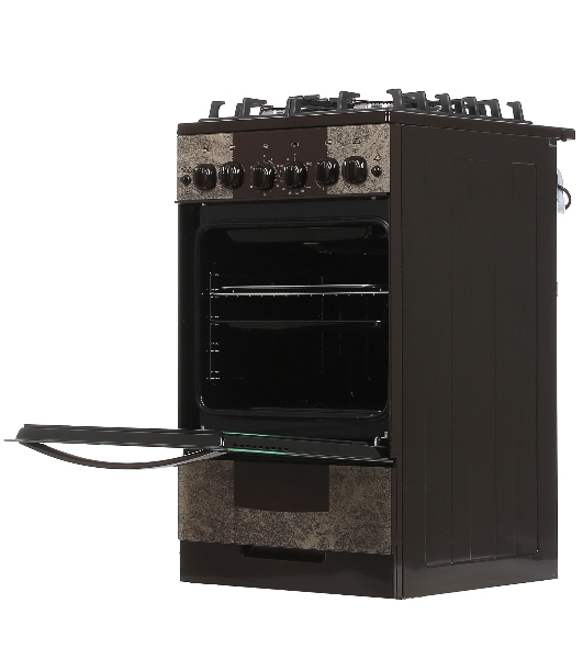 Плита газовая Gefest 5500-02 0114 коричневый, конфорок 4 шт, духовка 52 л, 50 см x 85 см x 58.5 см
