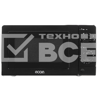 Микроволновая печь ECON ECO-2031M черный, 20 л, 700 Вт, переключатели - поворотный механизм