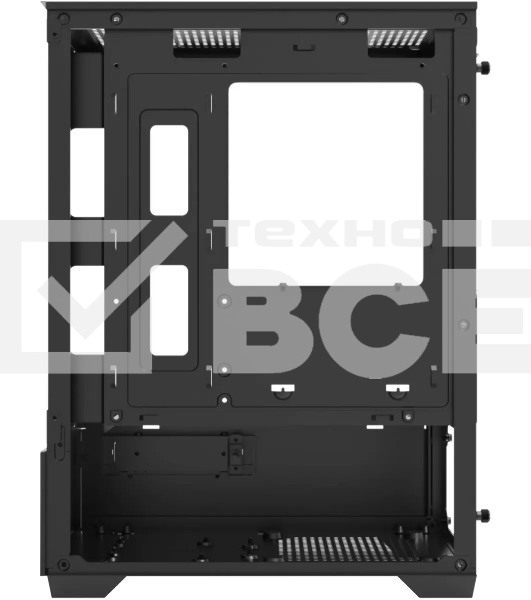 Корпус Bloody CC-125-BK, Mini-Tower, чёрный