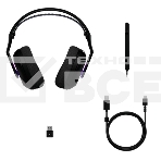 Гарнитура Logitech G522 Lightspeed чёрный, беспроводная + проводная, Bluetooth 5.3/USB, радиус 30 м, подсветка, съёмный микрофон, фото2