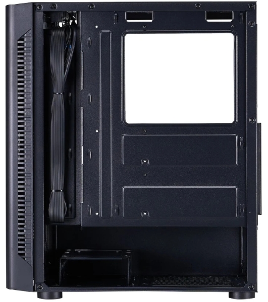 Корпус 1STPLAYER DK D4 FRGB Black, Midi-Tower, чёрный, 4 x 120 мм