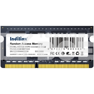 Оперативная память Indillinx, DDR3, 8GB (1x8 GB), 1600 MHz, CL11, SO-DIMM