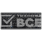 Клавиатура Оклик 835S черный/серый USB беспроводная BT/Radio slim Multimedia (1696467), фото 1
