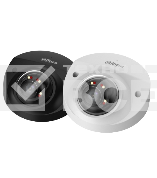 Уличная мини-купольная IP-видеокамера DAHUA DH-IPC-HDBW2449FP-AS-IL-0360B Smart Dual Light с ИИ 4Мп, 1/2.9” CMOS, объектив 3.6мм, видеоаналитика, ИК до 30м, LED до 30м, IP67, корпус: металл