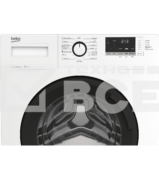 Стиральная машина Beko WRE6512ZAW (R)  белый, загрузка фронтальная 6 кг, 1000 об/мин., класс: А