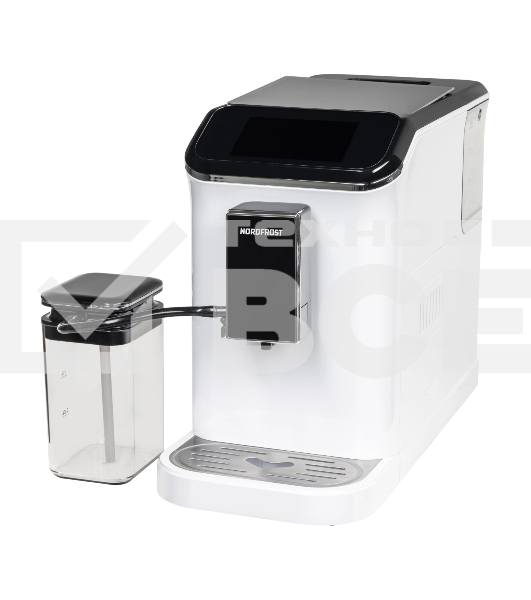 Кофемашина автоматическая Nordfrost HOME 300 W белый/черный, исп. кофе - зерновой, 1.5 л, 1350 Вт, 20 Бар