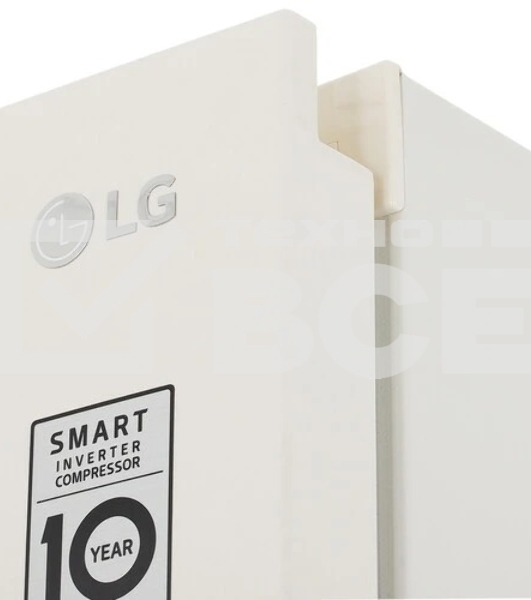 Холодильник LG GC-B509MEWM бежевый двухкамерный 277/107л морозилка снизу