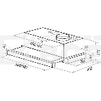 Вытяжка кухонная телескопическая HOMSair FLAT 50 белый, управление кнопочное, фото23
