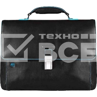 Портфель Piquadro Blue Square CA3111B2/N, черный, натур.кожа/нейлон