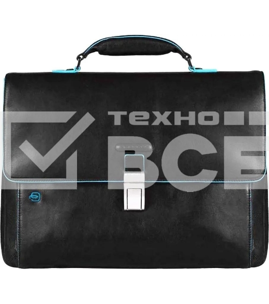 Портфель Piquadro Blue Square CA3111B2/N, черный, натур.кожа/нейлон