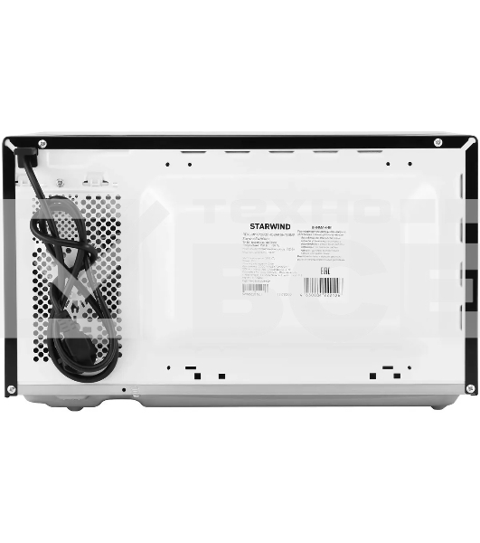 Микроволновая печь Starwind SWM5820 черный, 20 л, 700 Вт, переключатели - поворотный механизм