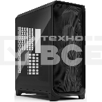 Компьютерный корпус без блока питания Case Fractal Design Meshify 3 TG Light Tint, Midi-Tower, 3x140мм, 2xUSB-A 3.2 + 1xUSB 3.2 Type-C E-ATX, ATX, mATX, mITX, черный, фото 1