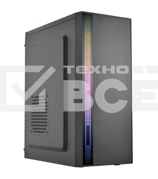 Компьютерный корпус Midtower Filum 00-00866547 ATX S17 черный, без БП, RGb strip, USB 3.0/2.0