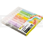 Фломастеры Silwerhof Create 13мм 146мм кисть, вентилируемый колпачок, 10 цветов, пакет с европодвесом, фото2