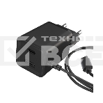 Сетевое зарядное устройство Maxvi A304T Type-C\USB 3A 15W + литой кабель Type-C 1.2м, черный, фото 1