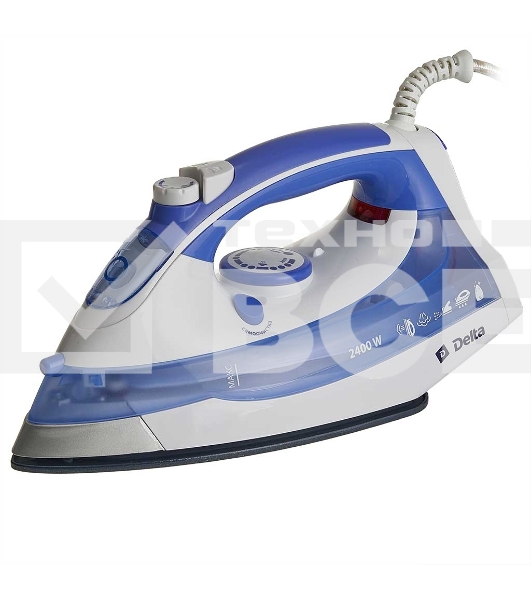 Утюг Delta DL-711 белый с фиолетовым