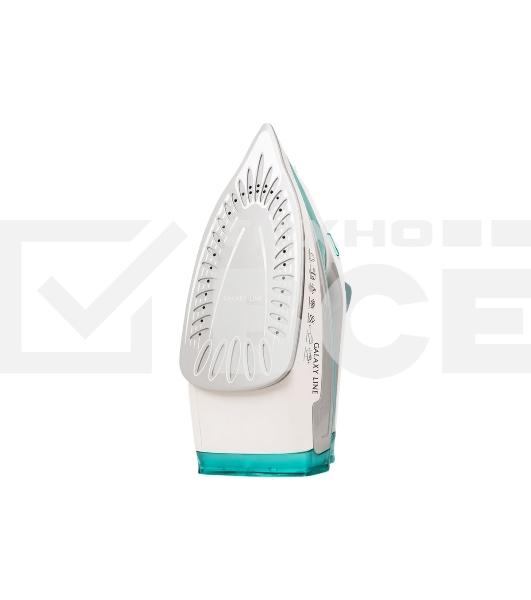 Утюг Galaxy Line GL 6127, бирюзовый, паровой, 2200 Вт, постоянный пар 50 г/мин, паровой удар 170 г/мин, функции: самоочистка, антикапля, антинакипь, функция увлажнения, вертикальное отпаривание, защита от перегрева, индикатор нагрева, керамическое покрыти