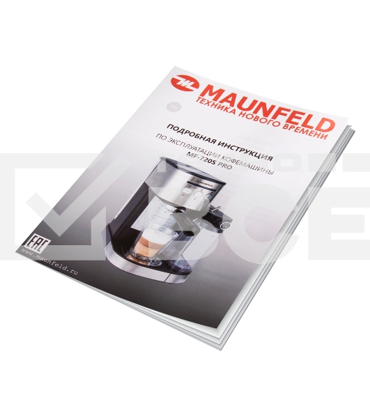 Кофеварка рожковая Maunfeld MF-720S PRO нержавеющая сталь, исп. кофе - молотый/чалды, 1.2 л, 1470 Вт, 15 бар
