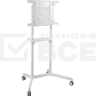 Стойка для телевизора Cactus CS-ST1146WT белый, 37'-70' макс. 70 кг, напольный, мобильный