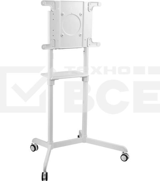 Стойка для телевизора Cactus CS-ST1146WT белый, 37'-70' макс. 70 кг, напольный, мобильный