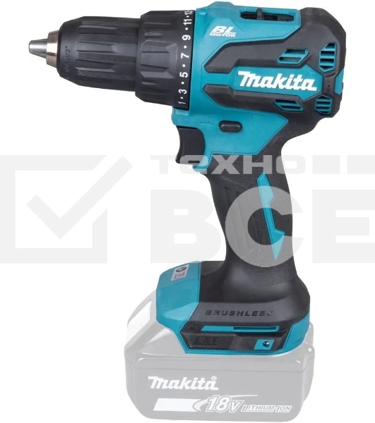 Дрель-шуруповерт Makita DHP490Z аккум. патрон:быстрозажимной